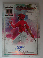 2025 Panini Impeccable - Watercolor Signatures Rookie Chase Davis #WCS-CD 4/35