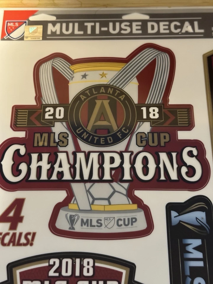 Calcomanías WinCraft Multiusos Atlanta United FC 2018 MLS Champions 4 calcomanías Foto 3 de 4