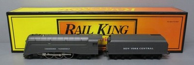 MTH 30-1133-1 O Gauge NYC 4-6-4 Commodore Vanderbilt Steam Engine w/PS1 NIB
