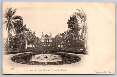 Postcard Casino De Monte Carlo La Facade Monaco Monaco