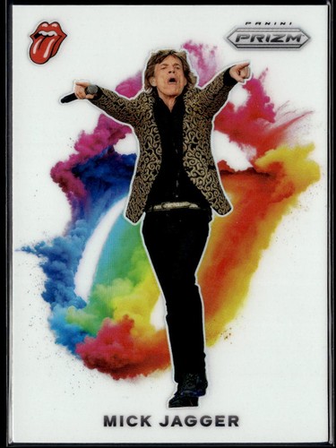 Mick Jagger #1 2025 Panini Prizm The Rolling Stones Color Blast card
