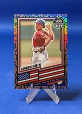 🔥Landon Green Snakeskin Prizm -2026 Panini Stars & Stripes Prizm #51 USA 16/17U