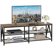TV Stand for TVs up to 65 Inch, 55" Long Industrial TV Console Table with 3-T...