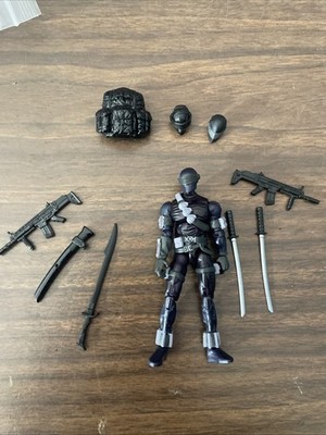 2008 Hasbro G.I. Joe 25th Anniversary SNAKE EYES With Extra Accessories