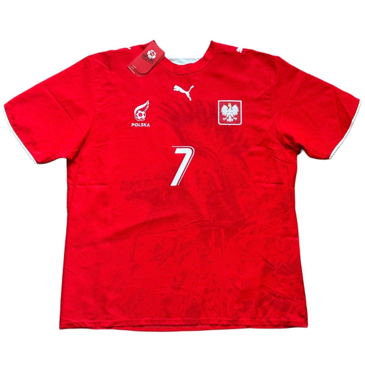 2006/07 Poland Away Jersey #7 Smolarek XL Puma Soccer World Cup