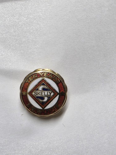 Skelly Gas Station Employee Service Year Pin 10k Vintage gold 2 Grams