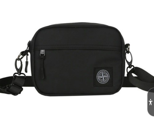 NEW -STONE ISLAND Crossbody Bag - BLACK