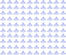 100Pcs Mini Clear Plastic Suction Cups without Hooks (30Mm)