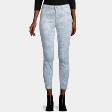 L’AGENCE Margot High Rise Tie Dye Skinny Jeans Abyss Blue White Denim - Sz 29