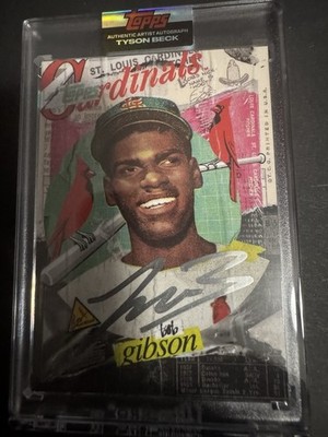 Topps Project 2020 Bob Gibson 70 Tyson Beck Silver Auto 61/75 SP | eBay