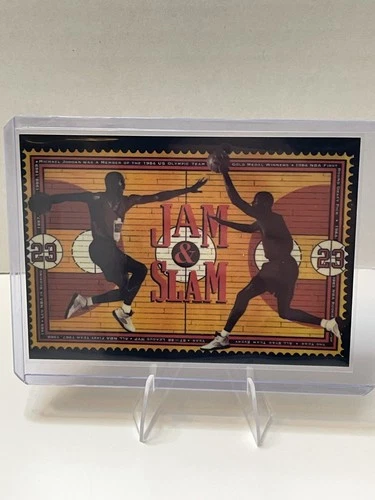 Michael Jordan Jam & Slam Card HOF Chicago Bulls Vintage