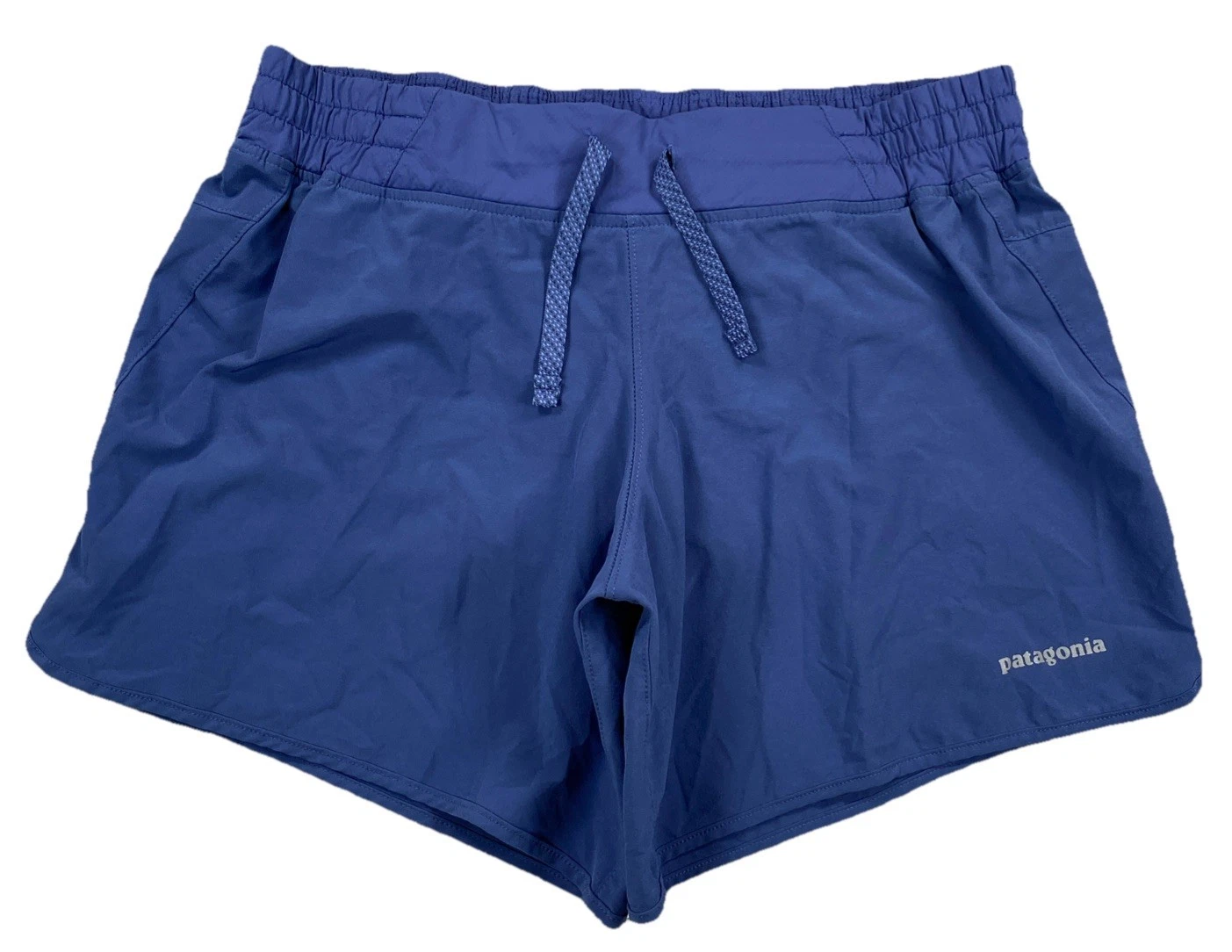 Patagonia Nine Trails Shorts Lined Blue Drawstring Women’s Small 6” Inseam