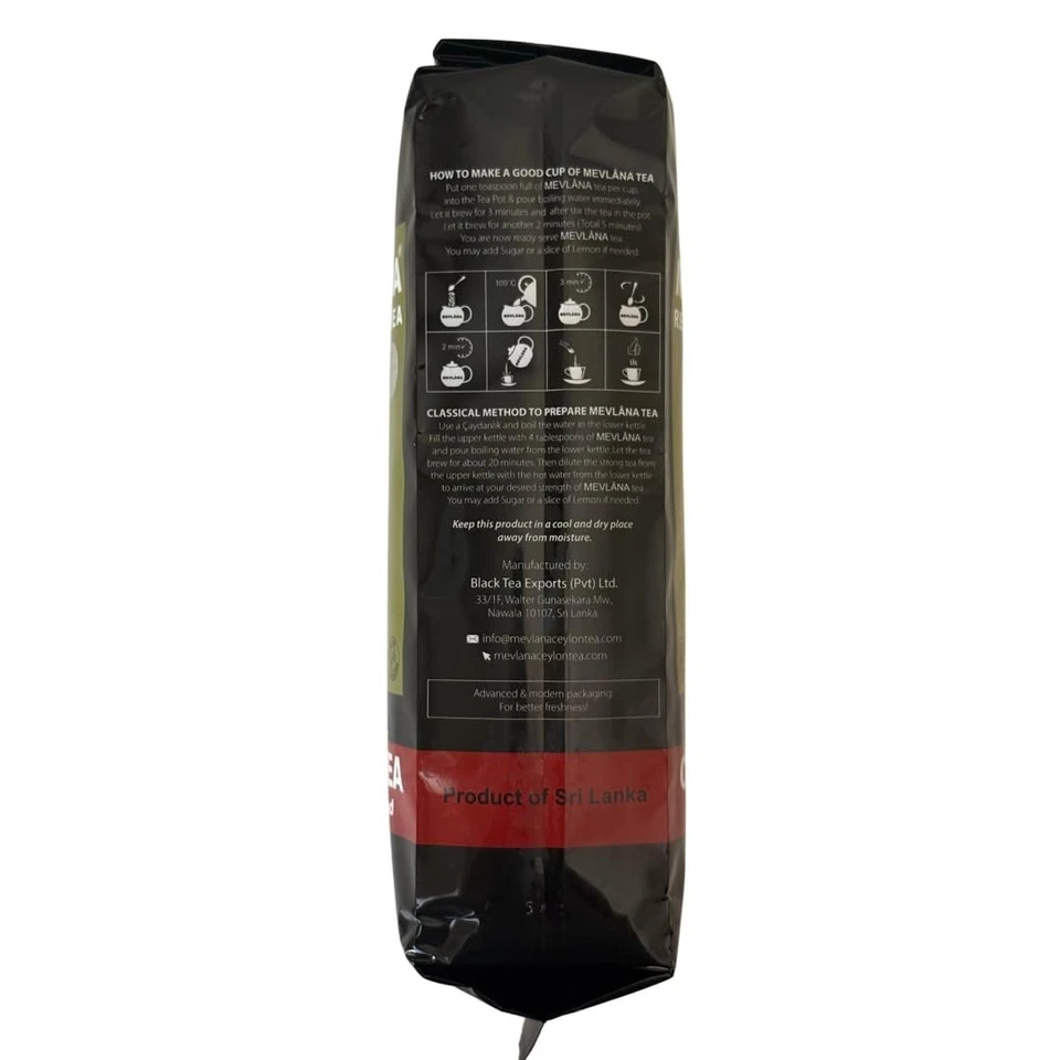Té de Ceilán, hoja suelta, 1 libra - Las mejores hojas de té negro de Ceilán de Sri La Foto 2 de 4