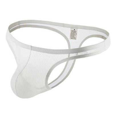 Herren Tanga für intime Momente atmungsaktiver Stoff Ausbuchtung Design klassisches Motiv