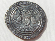 A744 - Edward III Silver Hammered Groat. 1361-69 Treaty Period