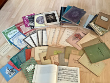 Konvolut sehr alter  Musiknoten-  Klavier - 73 Notenhefte/ -bücher  aus Nachlass