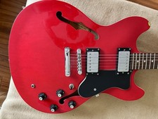 E-Gitarre Shine ES-335 Kopie Hollow Body Made in Korea, wie neu, vintage, rot