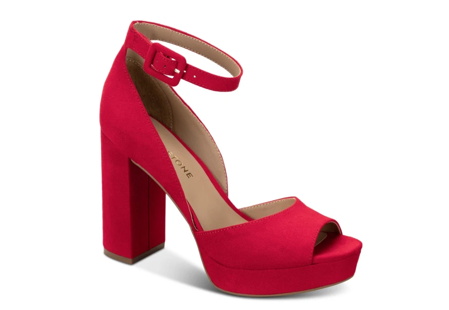 Sun + Stone Women's Reemaa Peep Toe Block Heel Platform Sandals, Created for Mac