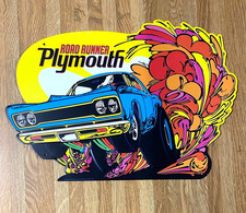 Road Runner Metal Sign 70s Bright Colors Hemi Compare To 105 Richard Petty