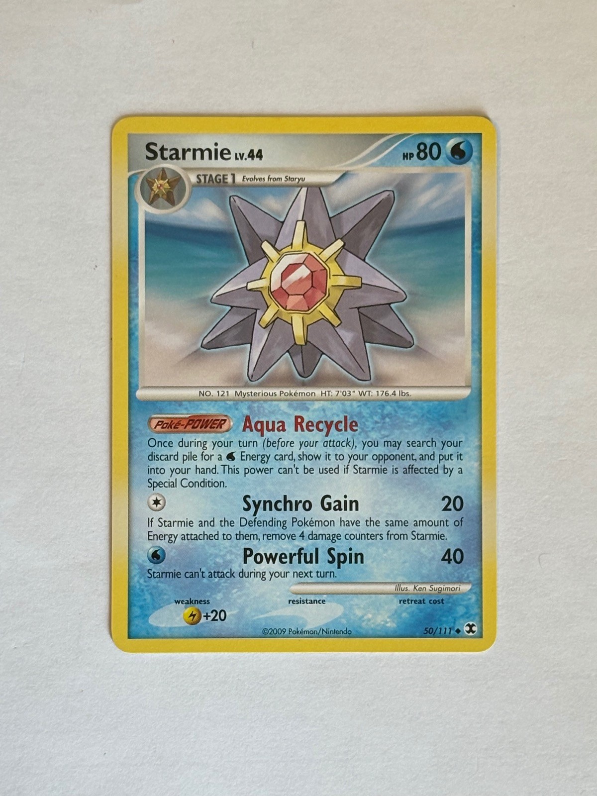 Starmie 50/111 Uncommon Rising Rivals Pokemon Moderately Played
