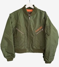 Vintage 90's Calvin Klein Jeans Khakis MA-1 Bomber Jacket Utility Gorpcore M