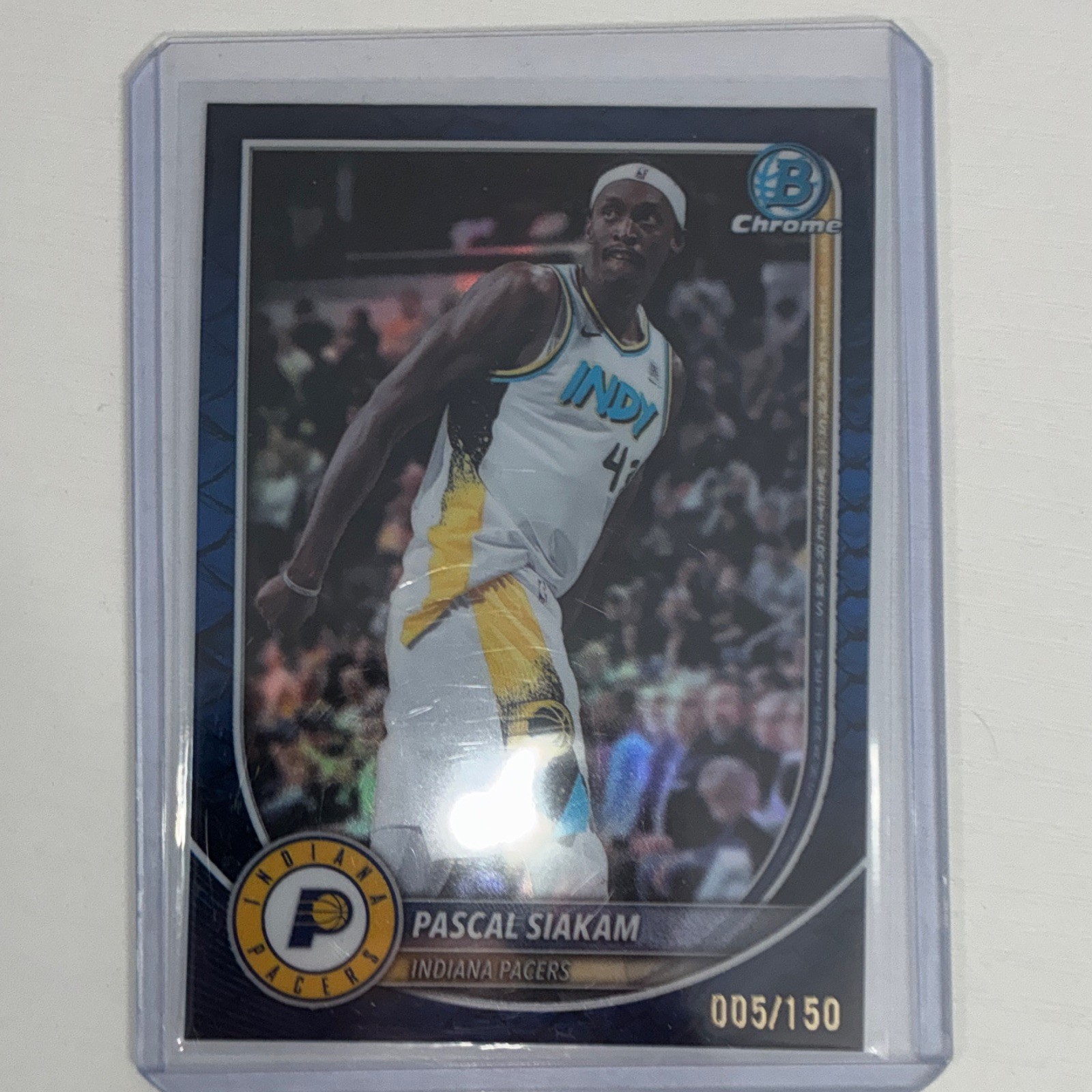 Topps 2025-26 Bowman Chrome Pascal Siakam #BCV-79 Serial Numbered /150 Pacers