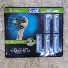 Oral-B FlossAction Electric Toothbrush Replacement Brush Heads Refills, 5 Count