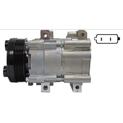 Klimakompressor 12 V Ø 115 mm MAHLE passend für u.a. FORD SCORPIO