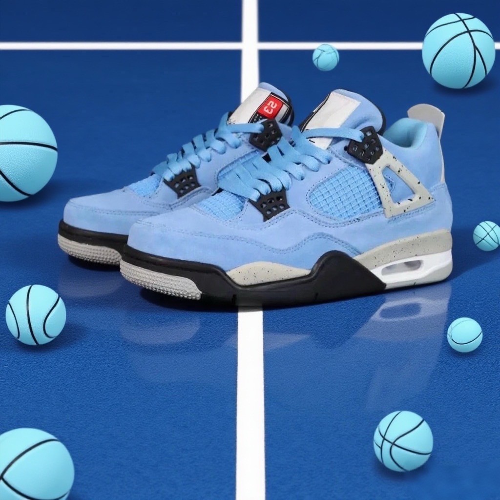 Size 11.5 - Jordan 4 Retro Mid University Blue for sale