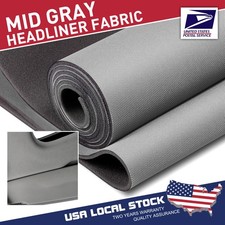 New 3MM Grey Automotive Universal Flat Knit Headliner Fabric With Foam Backing