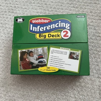 Webber Inferencing Big Deck 2 Educational Photo Card Set Super Duper Publication