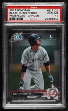 2017 Bowman Chrome Prospects Blake Rutherford #BCP121 PSA 10 GEM MT 0i5