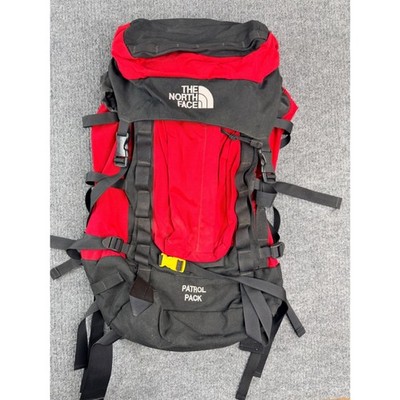 north face 2008 collection backpack Vintage North Face Patrol Pack Backpack Red Black Hiking Travel Nylon Bag