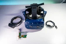 HTC Vive Pro WITH wireless adapter setup complete, Everything in photos