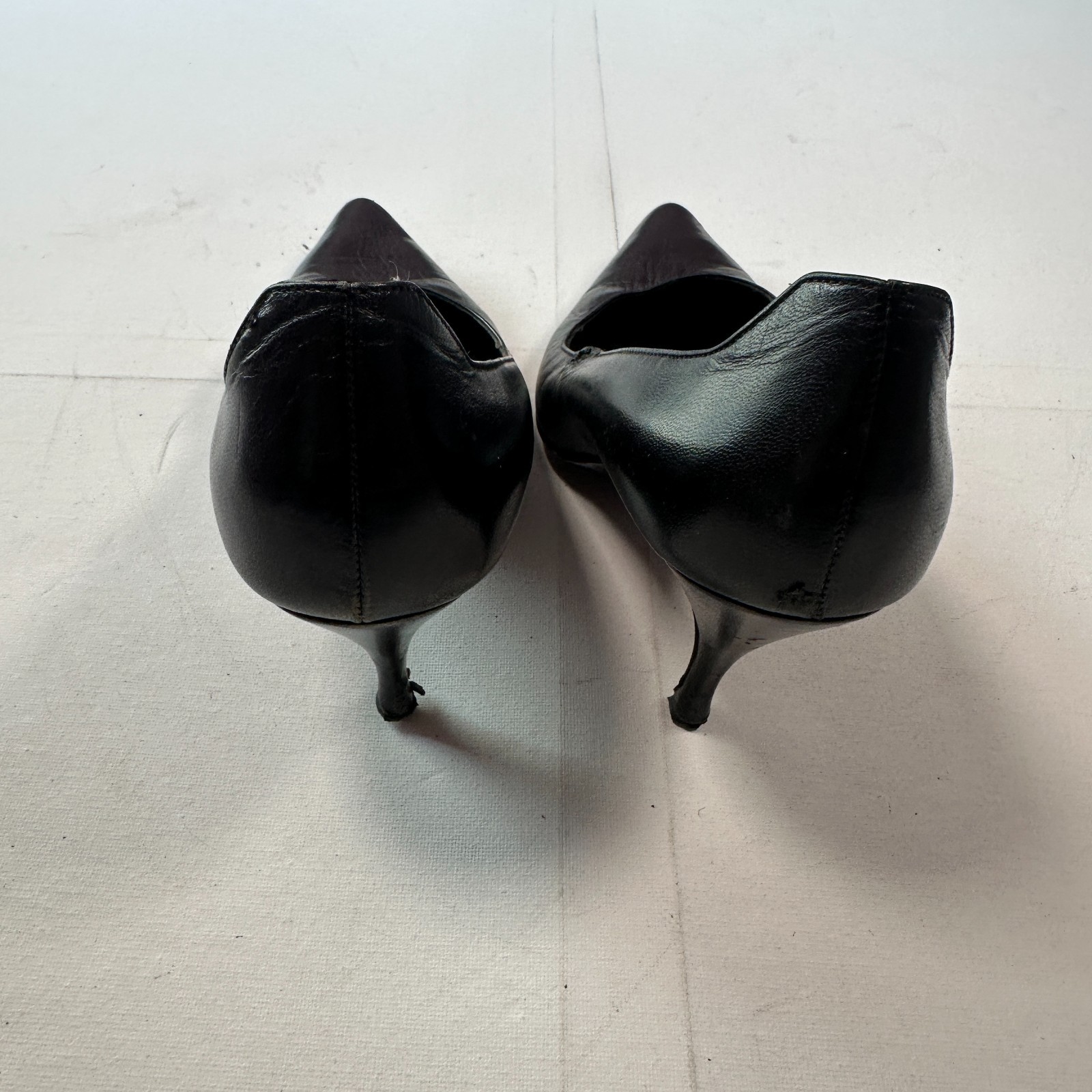 Authentic Gucci Retro 90s Black Heels Size 37 EU 4UK image 3