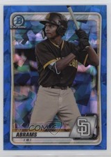 2020 Bowman Chrome Sapphire Edition CJ Abrams #BCP-62 1lq2