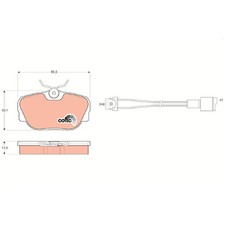 Satz Bremsbeläge Bremsklötze vorne für BMW 3-er E30 Z1 | 24411754