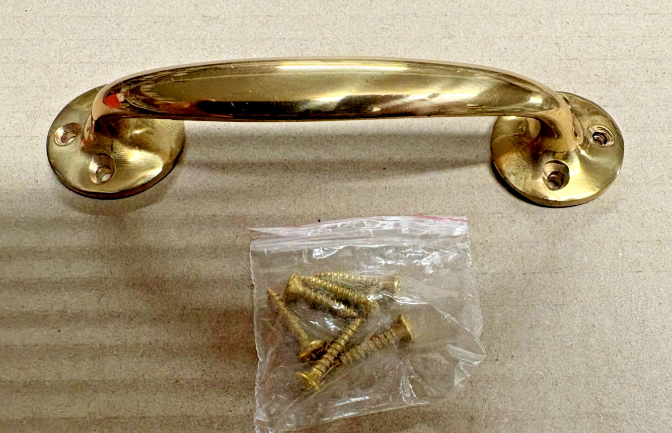 GEORGE BOYD VICTORIAN TOWER BOW HANDLE 152MM POLISHED BRASS