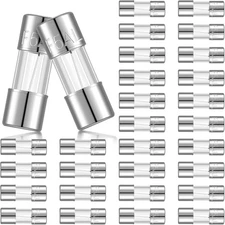 Christmas Light Fuses 125 Volt 5 Amp Fast Blow Glass Kit for LED Outdoor String 