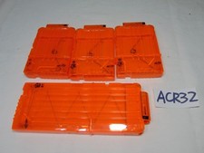 Lot of 4 Nerf Elite Toy Magazines Clip Used N-Strike 3-6 Round 1-12 Round Ammo