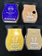 Set Of 4 Scentsy Wax Bars Coconut - Apple - Blueberry - Vanilla - New Sealed G 