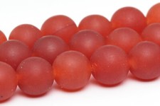 8MM Matte Wine Red Jade Gemstone Beads Grade AA Round Loose Beads