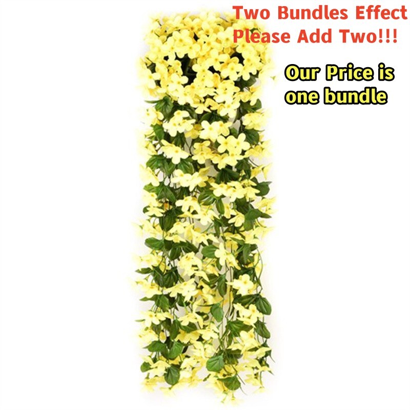 Artificial Fake Hanging Flowers Vine Plant Home Garden Indoor Outdoor