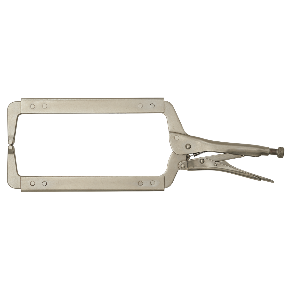 Sealey AK6841 Locking C-Clamp 455mm 0-160mm Capacity Spring Loaded Wide Jaw
