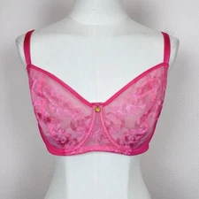Natori Bra Womens 34DD True Decadence Full Figure Unlined Underwire Pink