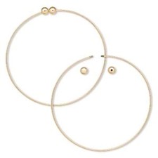 Bransoletki, 2 pozłacane mosiężne koraliki z 2 przykręcanymi koralikami