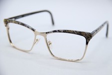 NEW L.A.M.B. LAMB LAUF085 GOLD BLACK AUTHENTIC DESIGNER EYEGLASSES 55-17