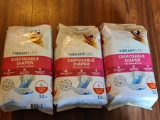 36 Count Vibrant Life Disposable Diapers For Female Dogs Large