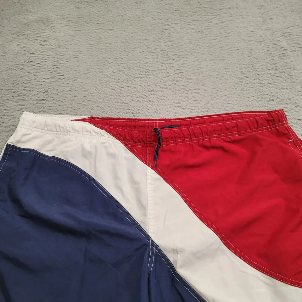 Pantalones Cortos Beach Rays Para Hombre XL Rojo Blanco Azul EE. UU. América Forrados Natación Bandera Cordón Foto 2 de 4
