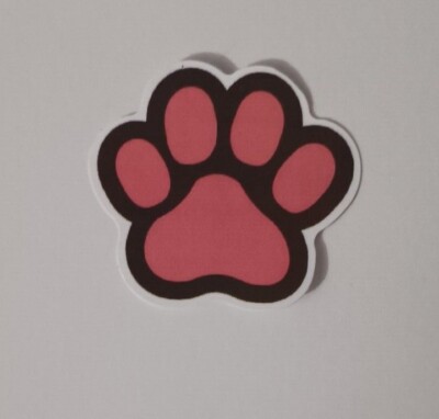 Small Dog Paw Sticker
